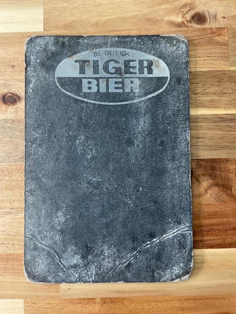 Tiger Bier karton, Ophalen of Verzenden, Gebruikt, Overige typen
