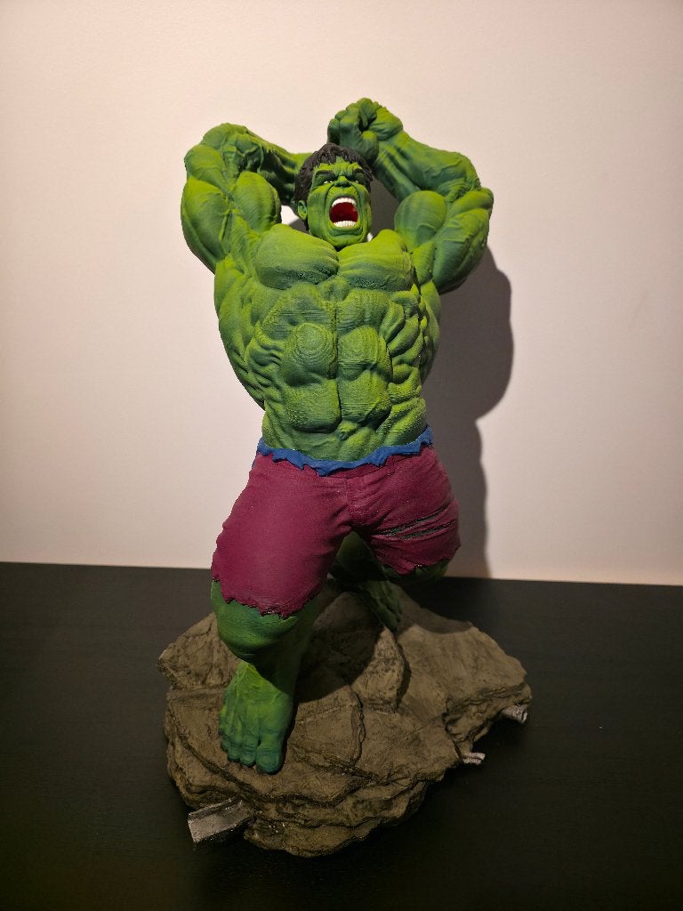 Statue Hulk Impression 3D peinte à la main, Collections, Enlèvement, Utilisé