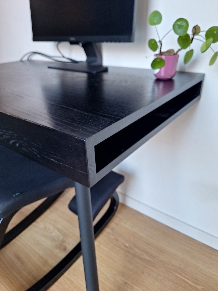 Moome "JON"  zwart designbureau, Ophalen, Gebruikt, 60 cm, Modern