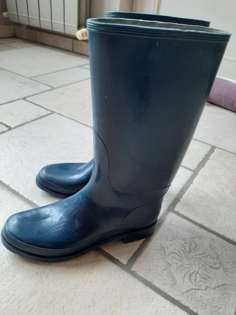 Rubber laarzen, Kleding | Dames, Schoenen, Ophalen of Verzenden, Zo goed als nieuw, Blauw