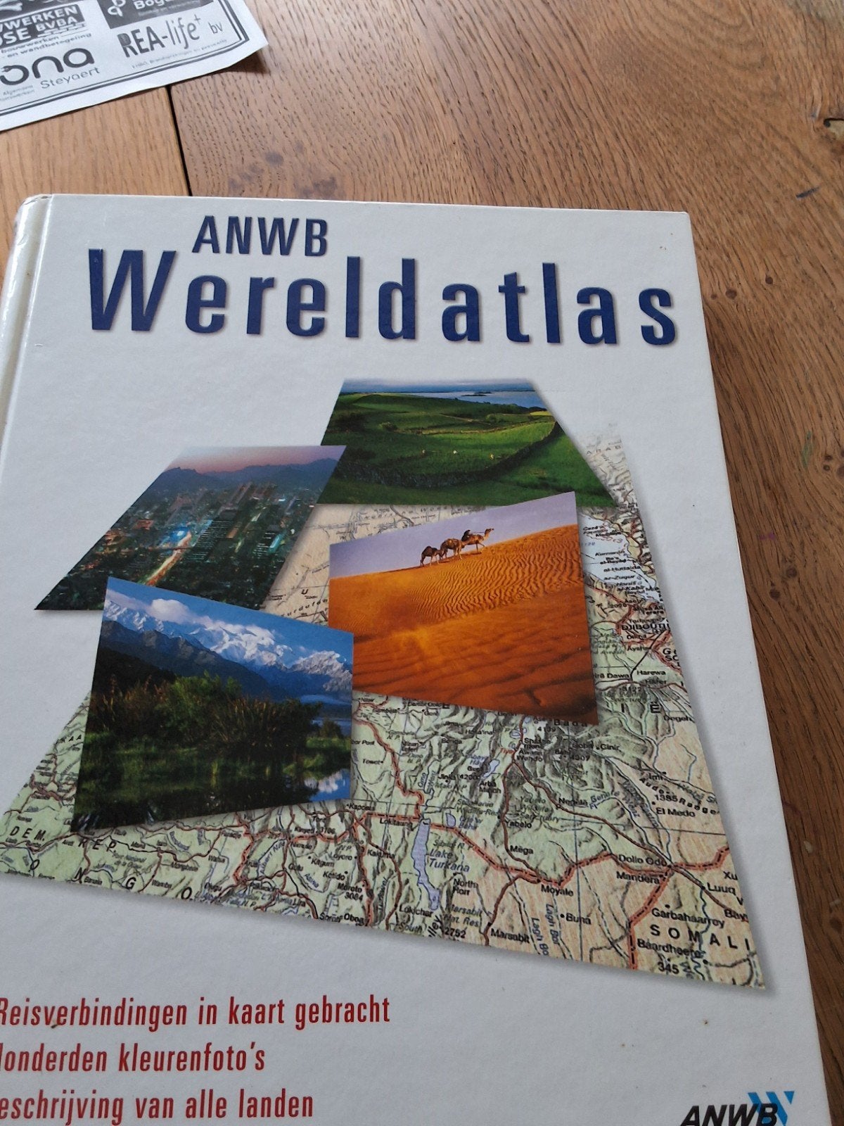 wereld atlas en natuur herken kaarten, Livres, Enlèvement, Utilisé, Autres sujets/thèmes, ANWB