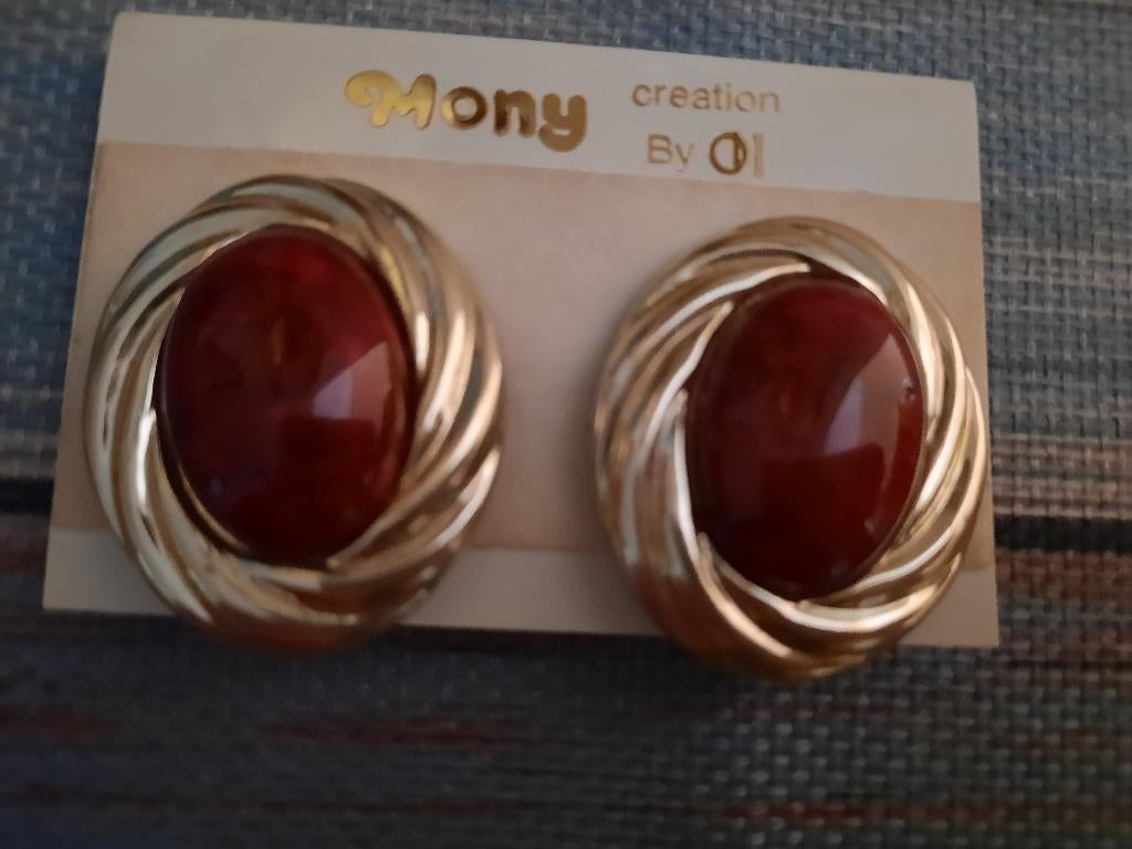 Vintage oorbellen, Enlèvement ou Envoi, Neuf, Or, Or