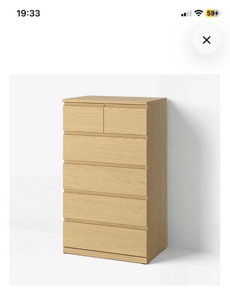 Commode 6 tiroirs, Enlèvement, Utilisé