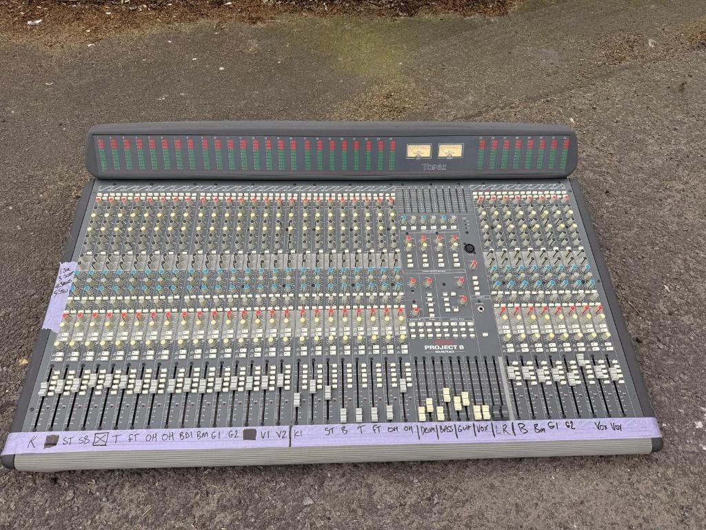 Soundtracs Topaz mengtafel – grote analoge mixer, Ophalen, Gebruikt, 20 kanalen of meer