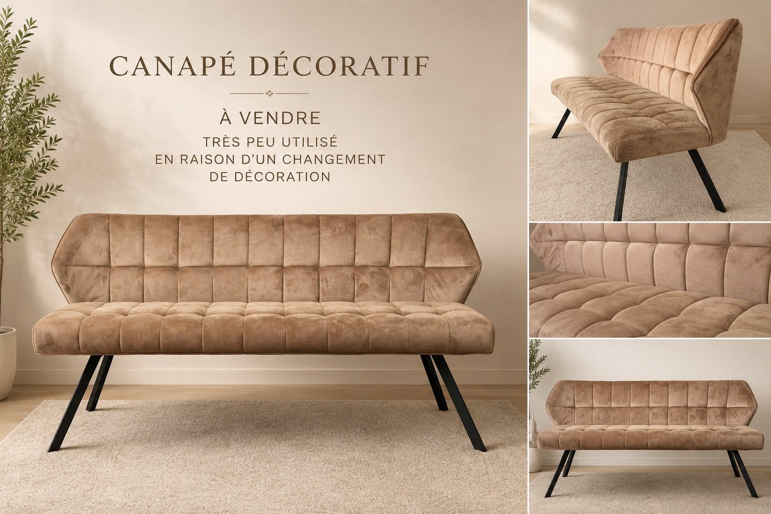 Canapé décoratif à vendre, Enlèvement ou Envoi, Comme neuf
