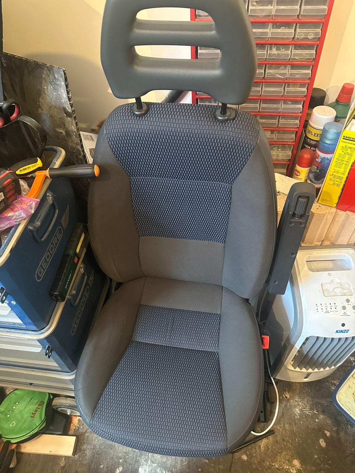 Bijrijdersstoel Ducato Boxer Ducato buscamper Blauw, Ophalen of Verzenden, Zo goed als nieuw