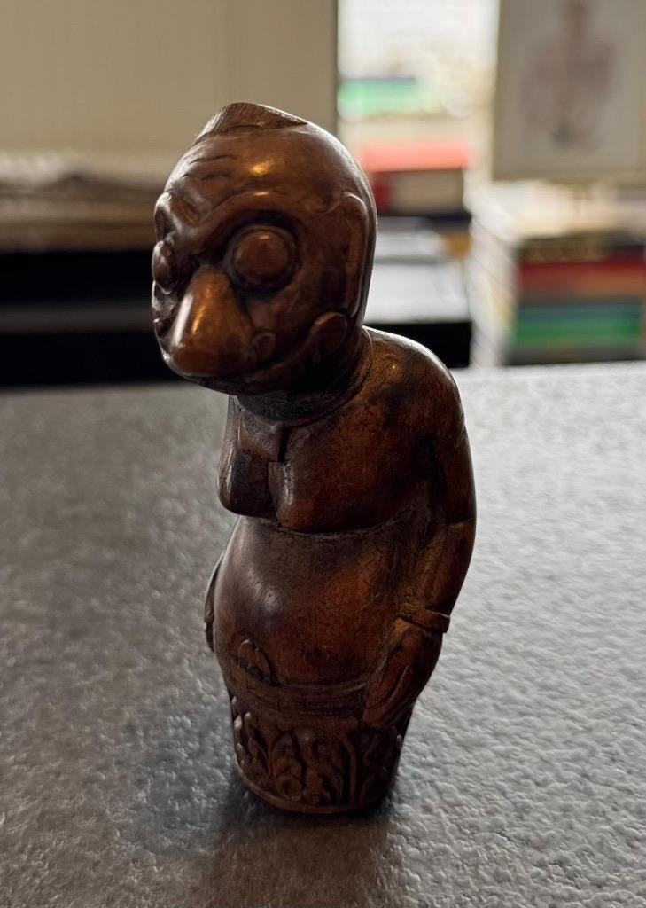 Handvat van een Kriss Sri Lanka  XIXde eeuw hout, Antiek en Kunst, Kunst | Niet-Westerse kunst, Hout, Wapen, Ophalen of Verzenden