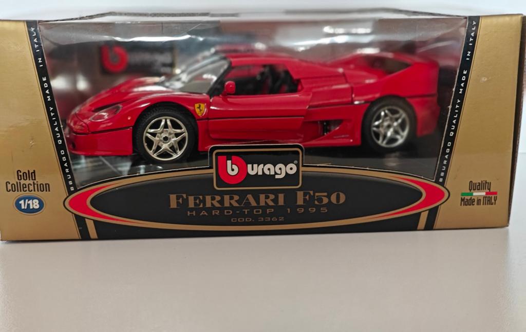 Bburago 1:18 Ferrari F50 Hard Top 1995, Hobby & Loisirs créatifs, Enlèvement ou Envoi