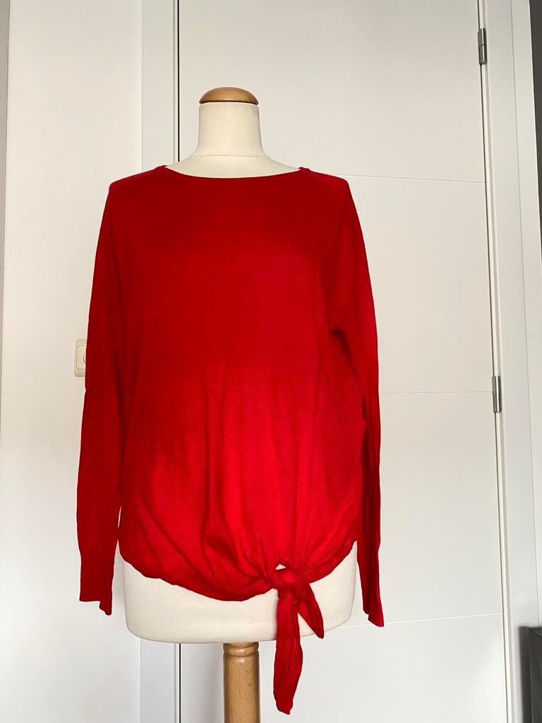 Joli pull rouge, Enlèvement ou Envoi, Comme neuf, Taille 38/40 (M), Rouge