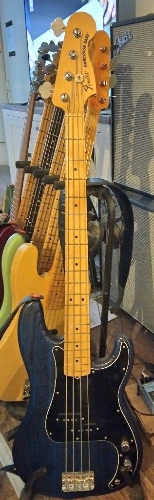 US Fender LTD Sandblasted Precision Bass Sapphire Blue, Ophalen, Zo goed als nieuw, Elektrisch
