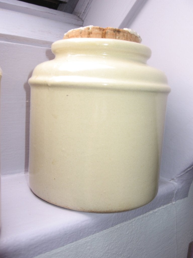 7 pots en grès foncé et clair pour conservation ingrédients, Enlèvement ou Envoi, Comme neuf, Autres types, Vintage