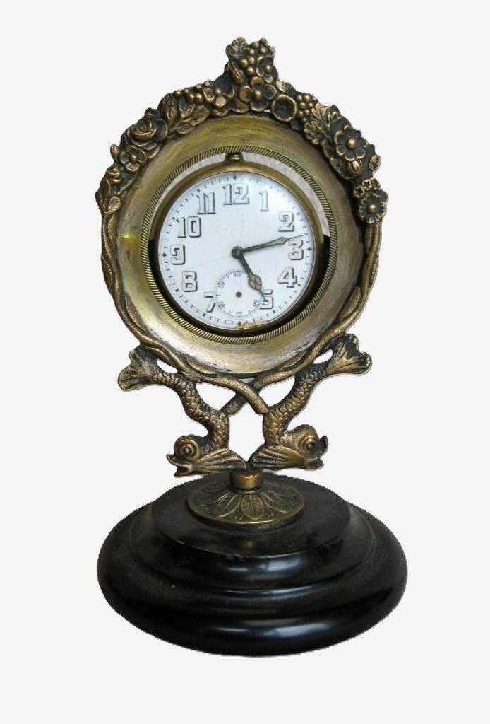 zeer oude antieke porte-montre met bloemgironde., Antiek en Kunst, Ophalen
