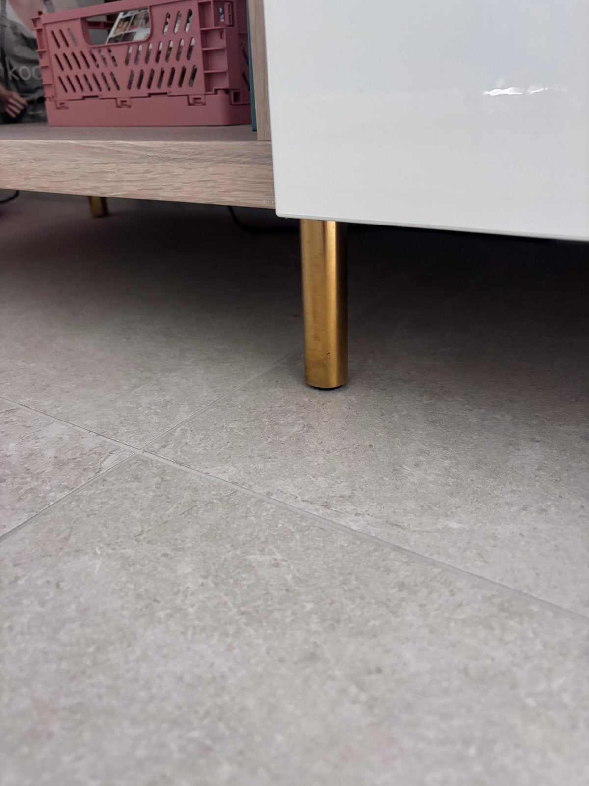 IKEA BESTÅ tv-meubel in wit hoogglans, Ophalen, Gebruikt, Minder dan 100 cm