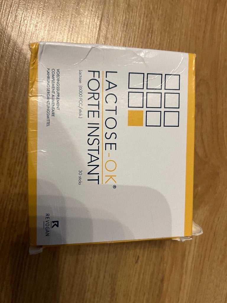 Lactose forte instant, Ophalen, Gebruikt