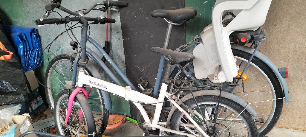 Vélo +siège enfant bonne affaire, Vélos & Vélomoteurs, Enlèvement, 1 siège, Comme neuf, Autres marques