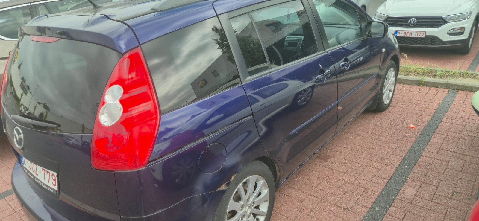 Mazda 5 2007 te koop, Zwart, Blauw, 5 deurs, Te koop