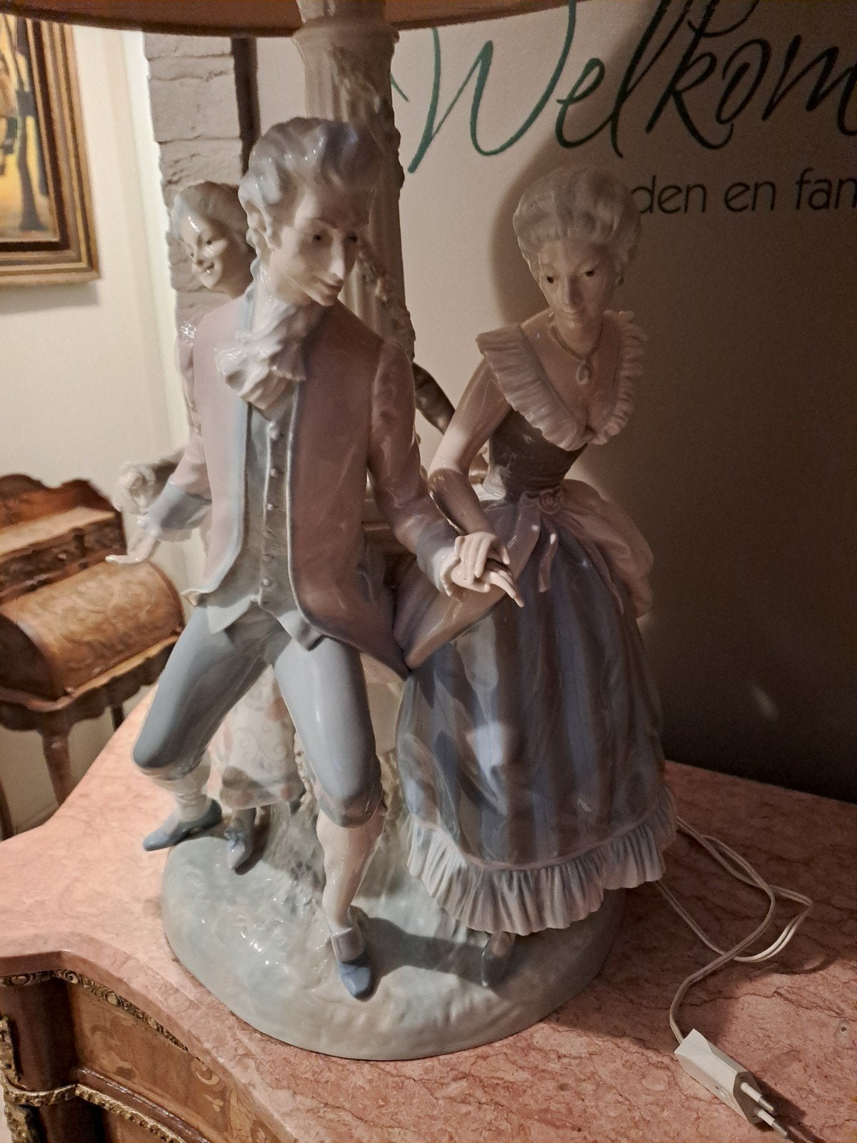 Lladro grote lamp, Ophalen