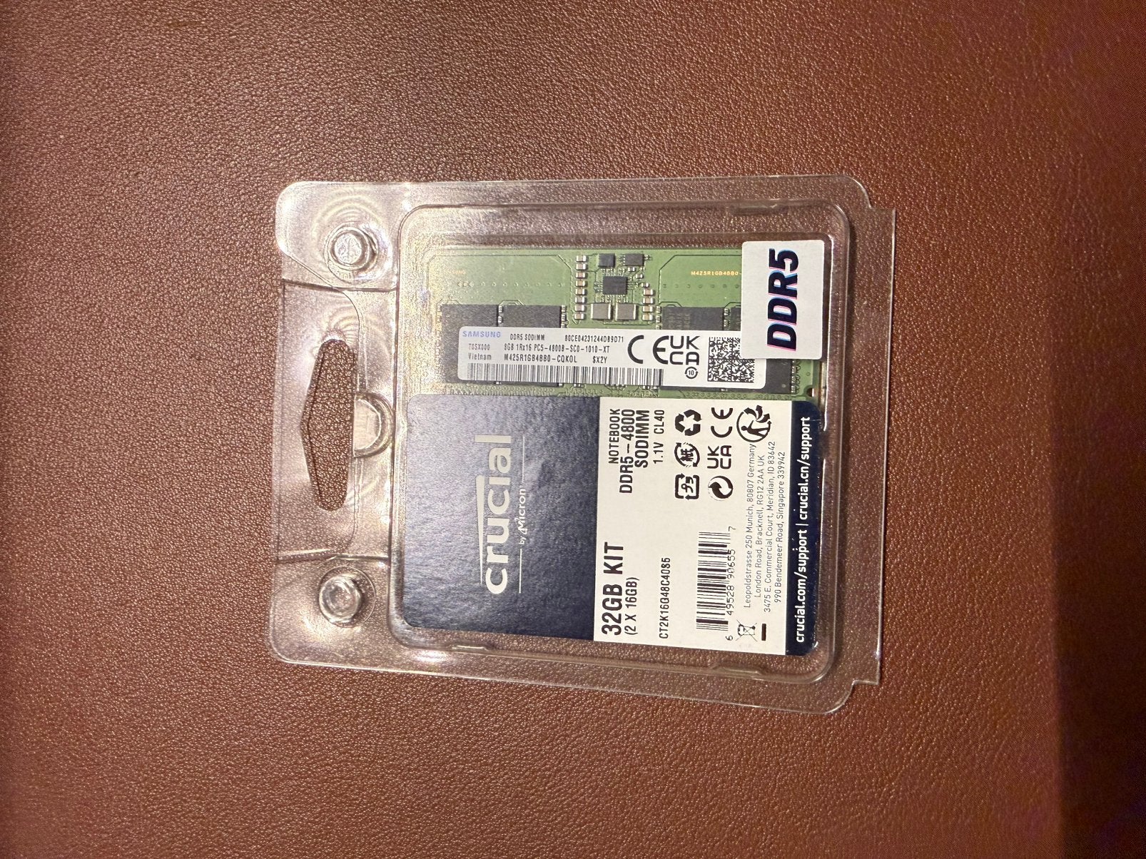 Samsung ddr5 ramp kit: 16gb, Hobby & Loisirs créatifs, Enlèvement ou Envoi, Comme neuf