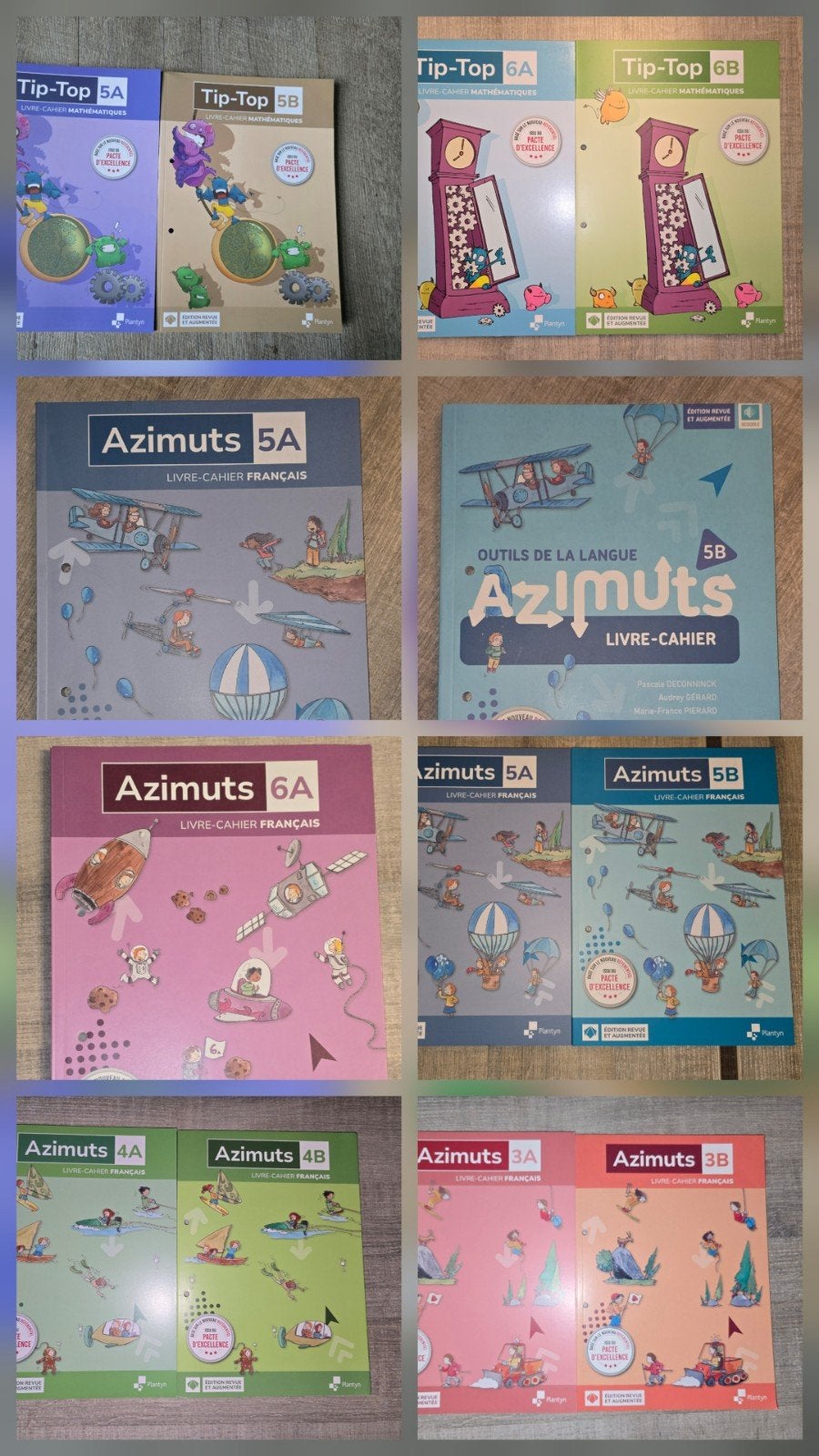 Livres scolaires Azimuts et Tip Top NEUFS