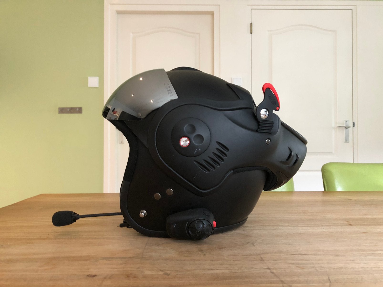 Roof Boxer - L - Spiegelvizier & Headset, Ophalen of Verzenden, XS