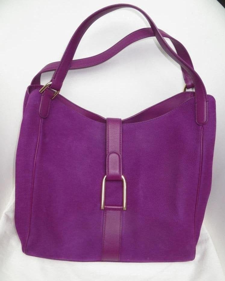 Delvaux Givry Besace Santiag Polo cardinal, Enlèvement ou Envoi, Utilisé, Violet, Sac à main