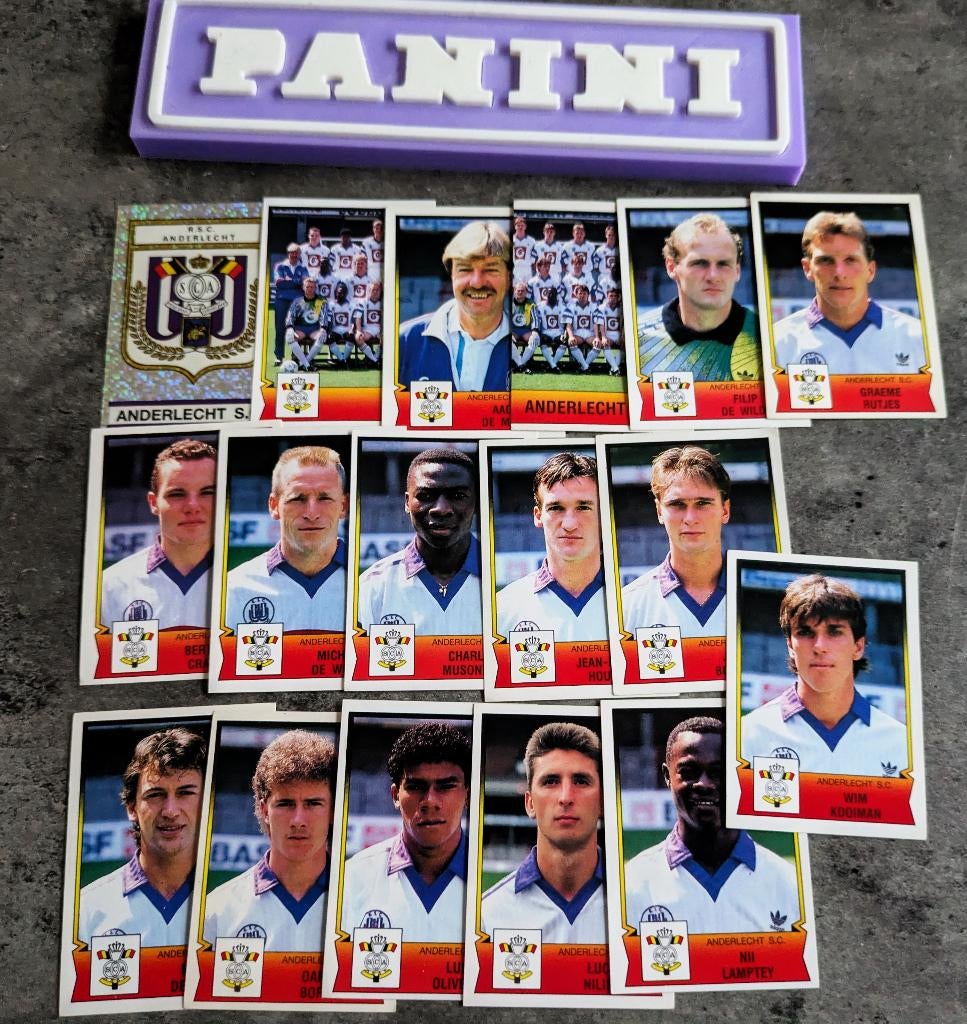 PANINI FOOTBALL 92 ANDERLECHT 17 AUTOCOLLANTS FOOT 1992, Envoi, Neuf