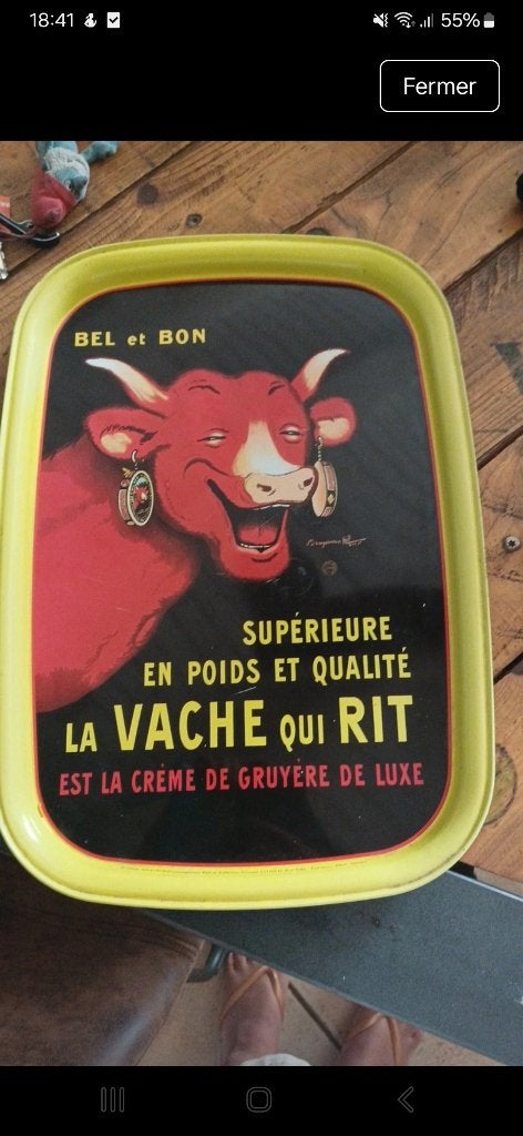 Plateau la vache qui rit, Verzamelen, Merken en Reclamevoorwerpen, Verzenden, Gebruikt, Overige typen