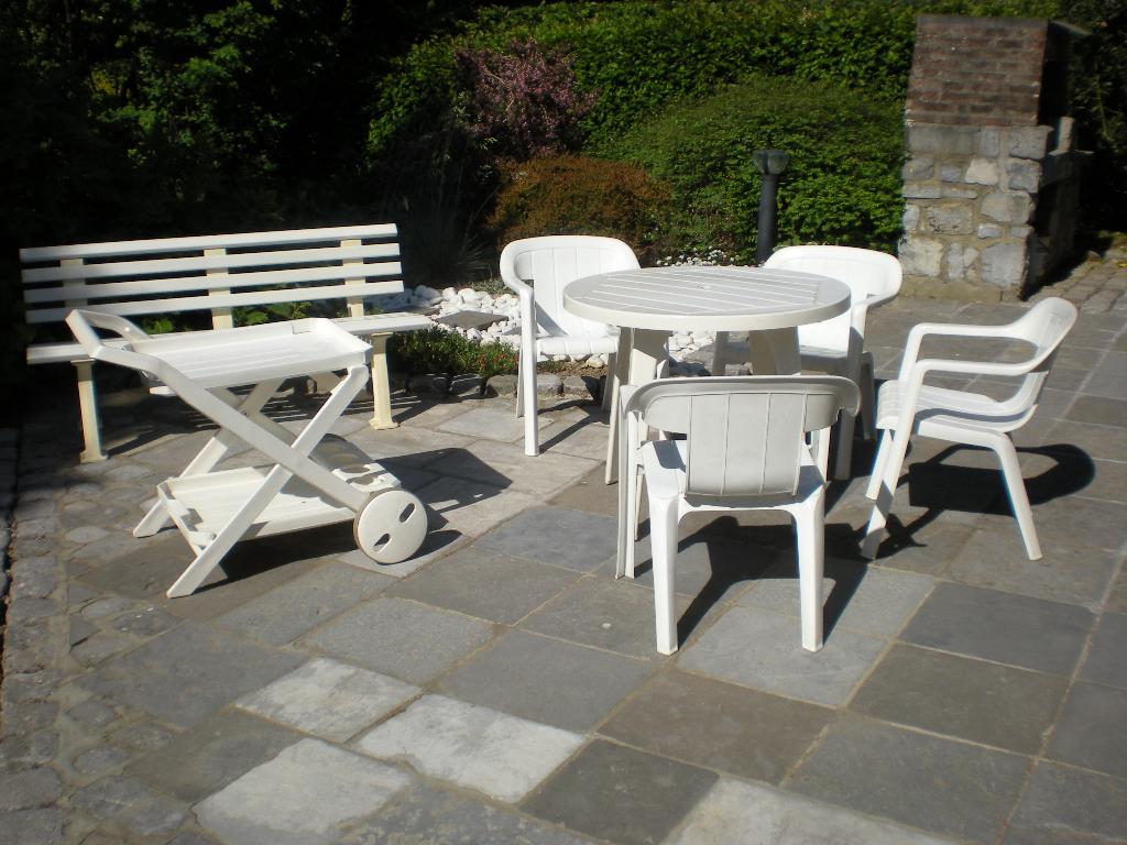 Ensemble de jardin, Jardin & Terrasse, Ensembles de jardin, Enlèvement, Utilisé, Synthétique, 4 places