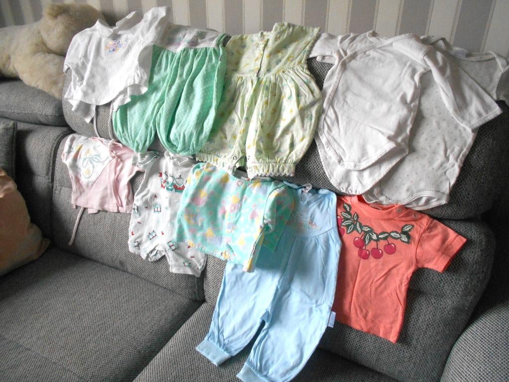 lot de 10 vetements bébé fille de naissance à 9 mois, Enlèvement ou Envoi, Utilisé, Fille, Autres types
