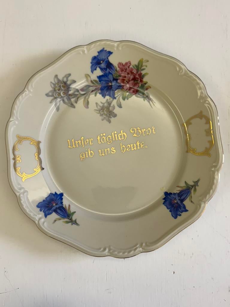 Set borden en schotel, Antiek en Kunst, Antiek | Servies compleet, Ophalen