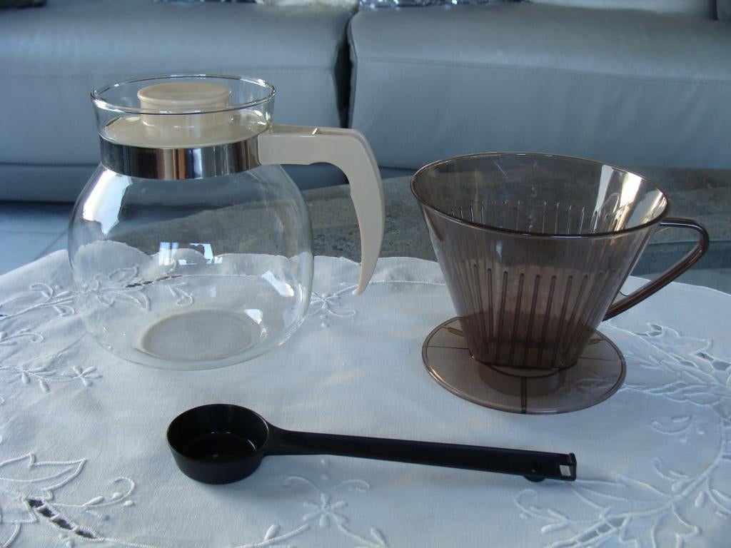 verseuse carafe pour percolateur + couvercle + accessoires, Electroménager, Enlèvement ou Envoi, Café moulu