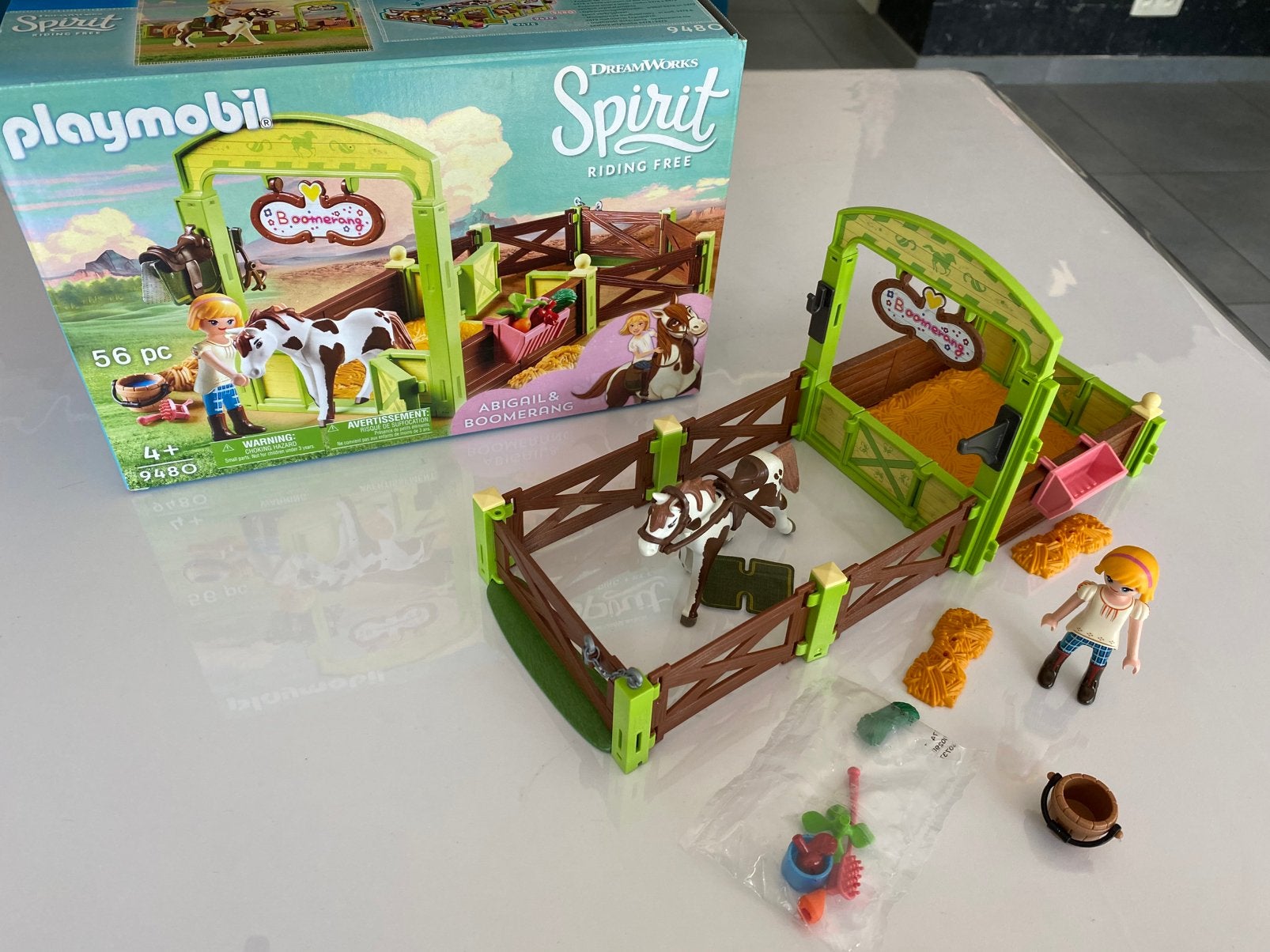 Playmobil Spirit Abigail en Boomerang 9480, Enlèvement, Comme neuf, Kit complet
