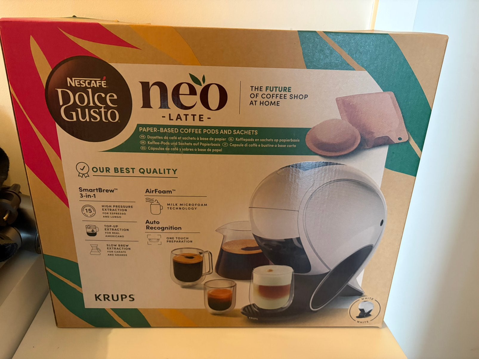 Dolce Gusto neo latte, Enlèvement, Neuf, Dosettes et capsules de café, Réservoir d'eau amovible