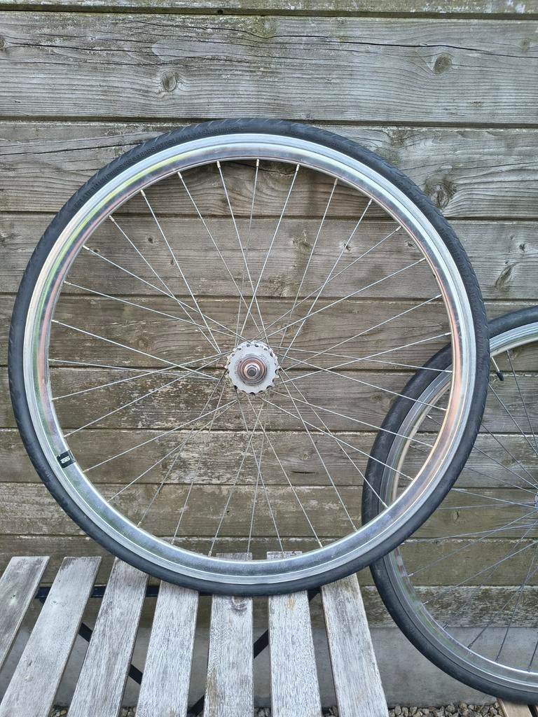 Weinmann DP18 + BLB track flipflop Set 28", Fietsen en Brommers, Wiel, Gebruikt, Staal, Ophalen of Verzenden