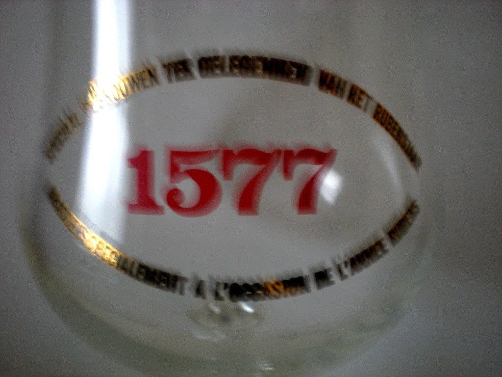 1577 (Rubensjaar), Verzamelen, Biermerken, Ophalen of Verzenden, Zo goed als nieuw, Glas of Glazen