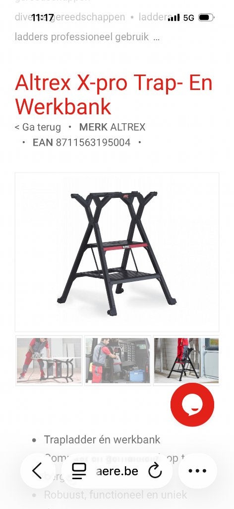Altrex X-pro trap- en werkbank. Workmate, Doe-het-zelf en Bouw, Ophalen, Trap, Nieuw, Opvouwbaar of Inschuifbaar