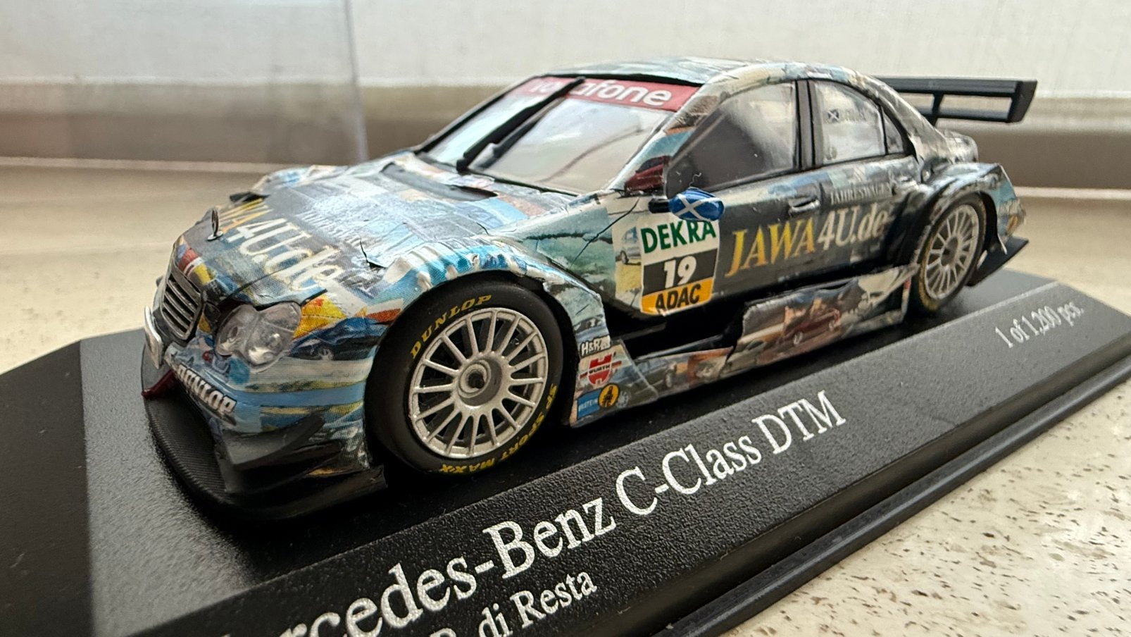 Mercedes C-Class DTM 2007 Di Resta, Hobby en Vrije tijd, Modelauto's | 1:43, Ophalen of Verzenden, Zo goed als nieuw, Auto, MiniChamps