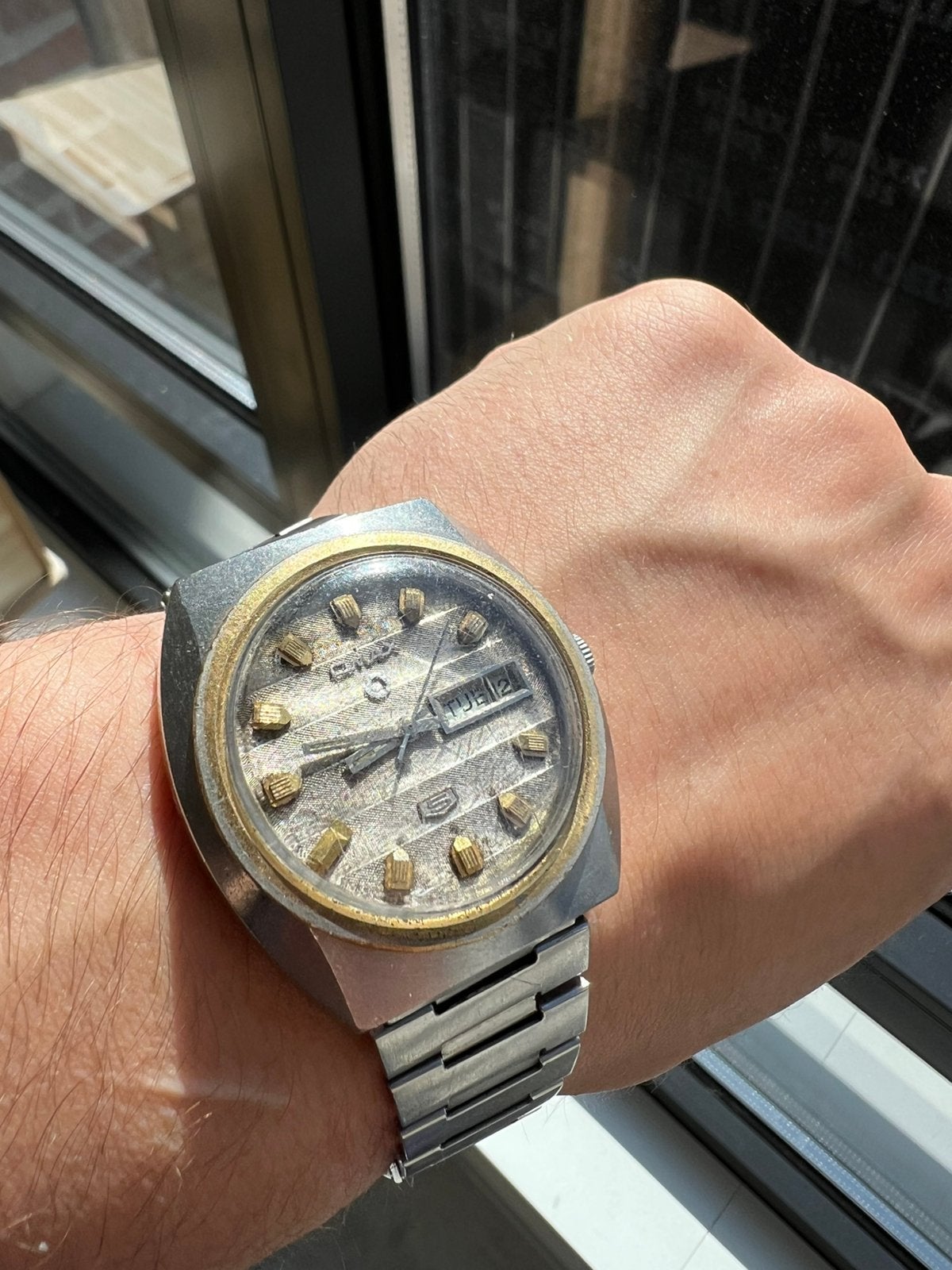 Magnifique montre omax rare cadran incandescant, Ophalen of Verzenden, Zo goed als nieuw