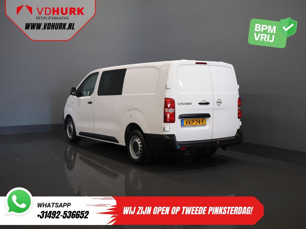 Opel Vivaro 2.0 CDTI 125 pk DC Dubbel Cabine Carplay/ 6 Pers, Parkeersensor, Wit, Bedrijf, Onderhoudsboekje