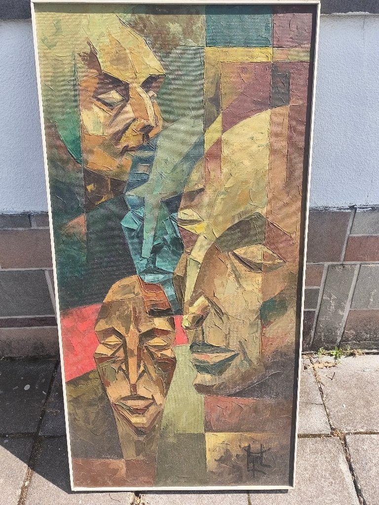Huile sur panneau signe Philippe croquant, Antiek en Kunst, Kunst | Schilderijen | Klassiek, Ophalen, Paneel