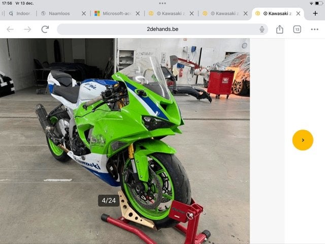 Originele Kuip voor Kawasaki Zx6r bj.2024, Motoren, Ophalen, Gebruikt
