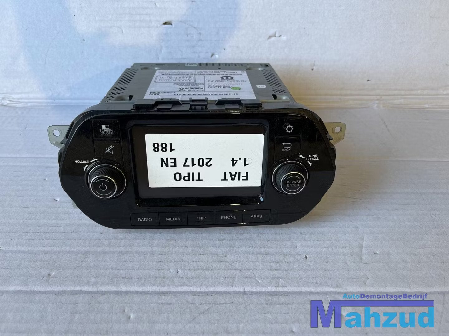 FIAT TIPO hatckback radio 2016+, Gebruikt, Stellantis Europe S.p.A., Info@stellantis.com, Corso Giovanni Agnelli 200
10135  Turin, IT