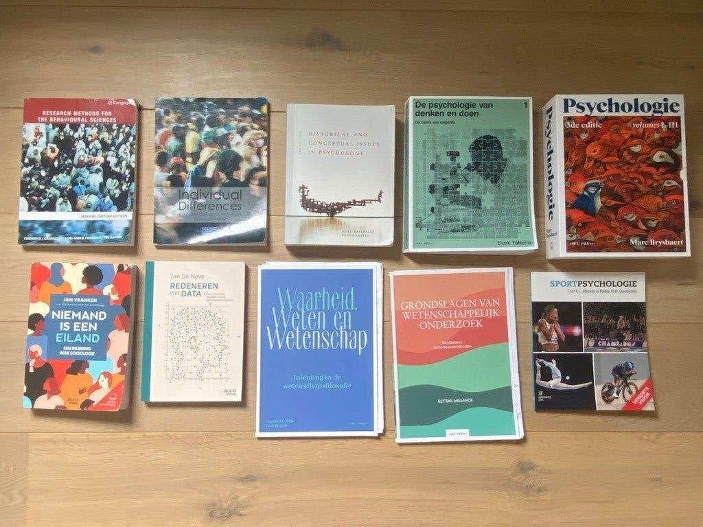 Boekenpakket 1ste bachelor psychologie UGent, Enlèvement ou Envoi, Diverse auteurs, Alpha, Enseignement supérieur