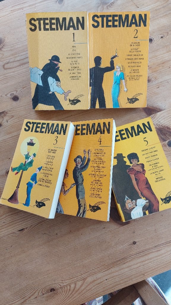 Steeman en 5 volumes, Enlèvement, Utilisé, Stanislas-André Steeman