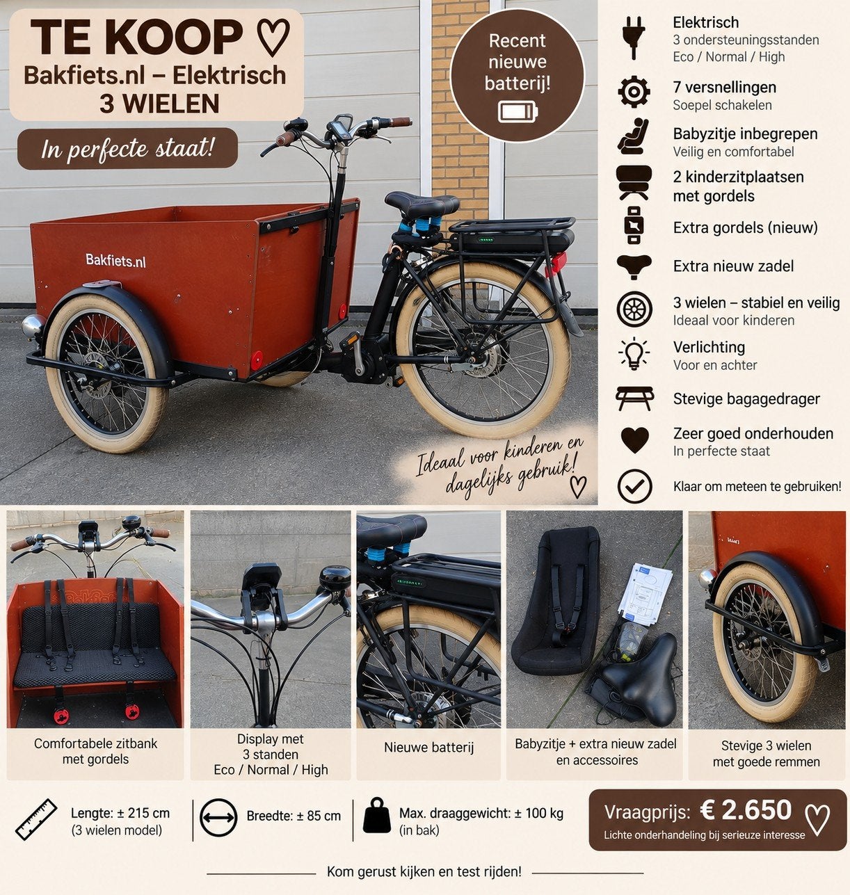 bakfiets, Enlèvement