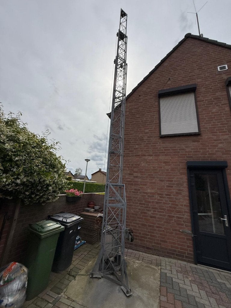 telescopische mast  16 meter, Ophalen, Gebruikt, Mast