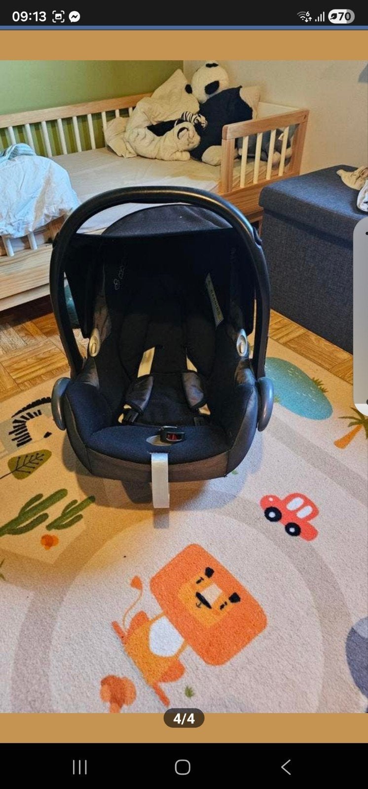 Maxi cosi te koop, Enlèvement