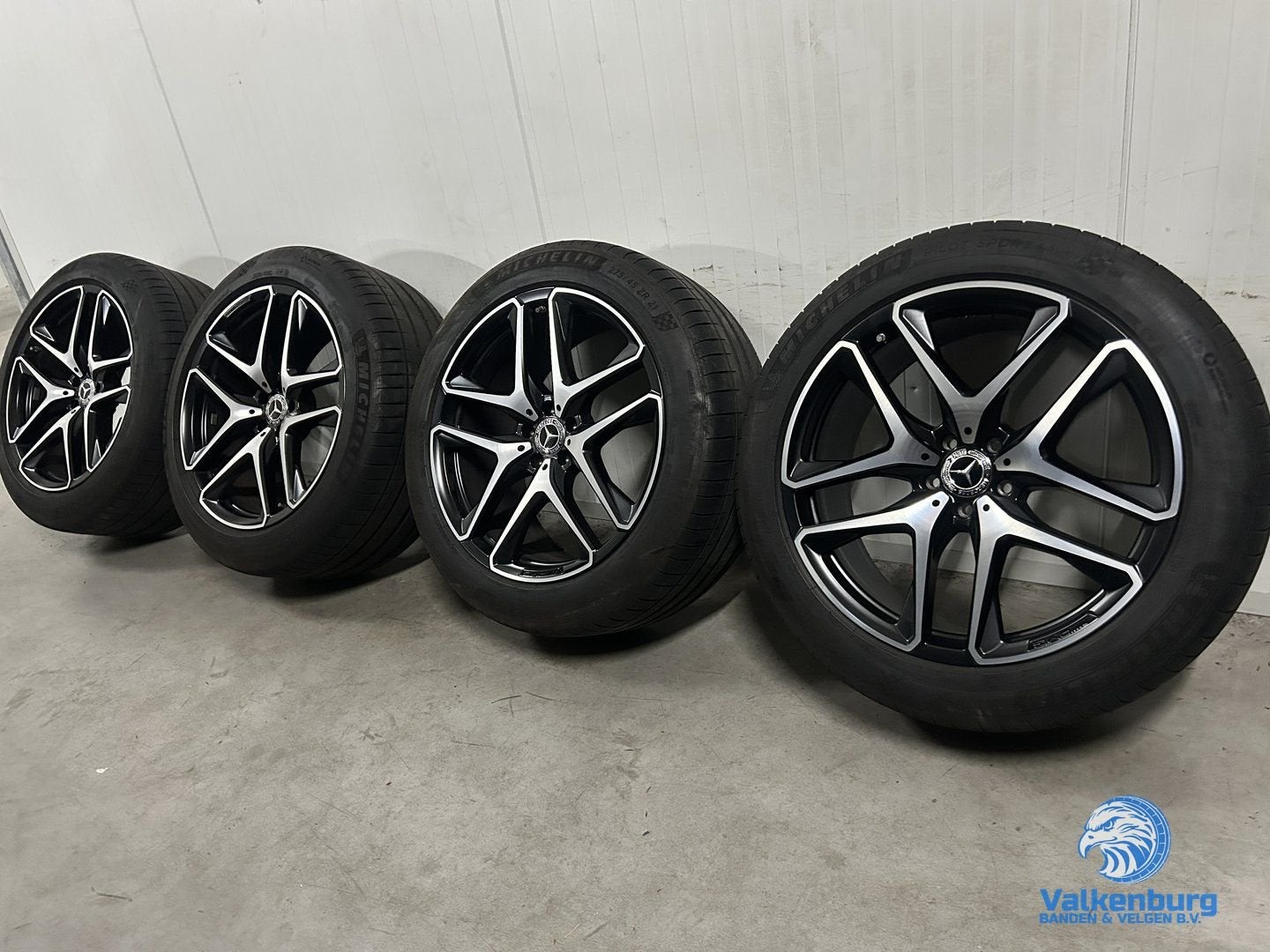 7mm! Originele Mercedes GLS GLE W167 AMG 21 inch breedset zw, Auto-onderdelen, Banden en Velgen, Banden en Velgen, Zomerbanden