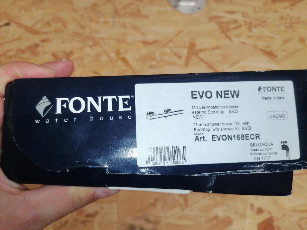 Nieuwe thermostaatkraan  paffoni evo new, Doe-het-zelf en Bouw, Ophalen of Verzenden, Nieuw, Chroom, Douche