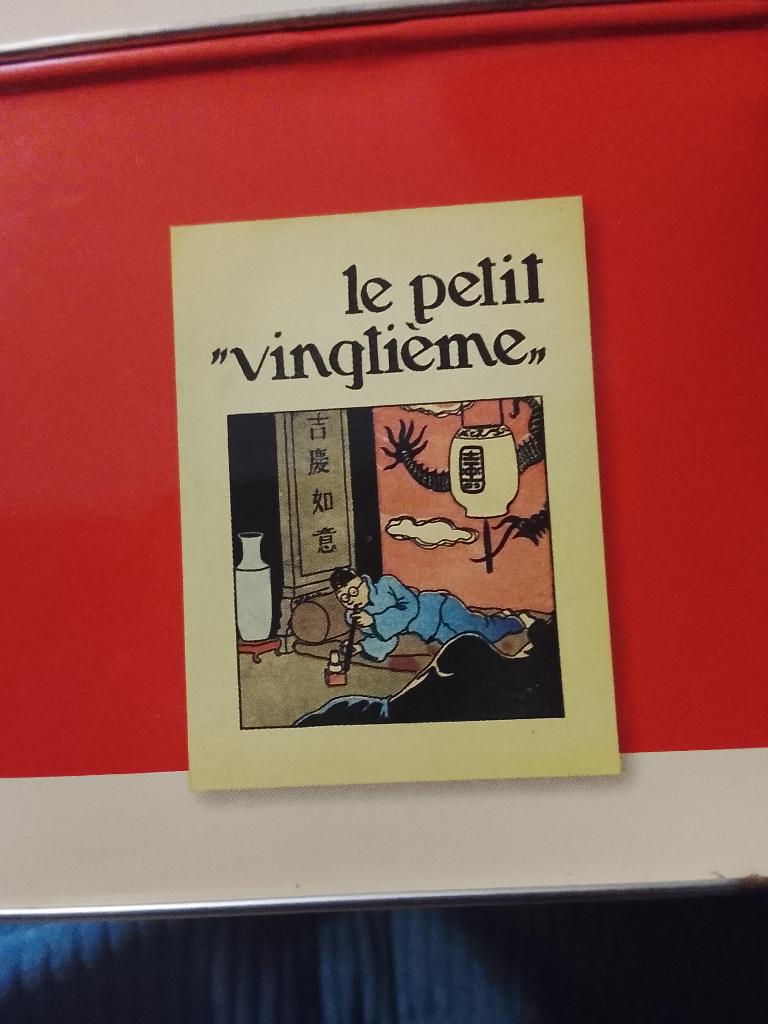 Boite rectangulaire métal Tintin le petit vingtième, Enlèvement ou Envoi, Comme neuf, Autre, Autres marques